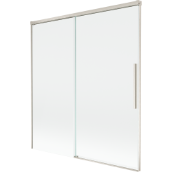 Mexen Rox параван за вана 2-крилен плъзгащ се 150 x 150 см, прозрачен, матов никел - 8C9-150-001-97-00
