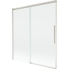 Mexen Rox параван за вана 2-крилен плъзгащ се 150 x 150 см, прозрачен, матов никел - 8C9-150-001-97-00