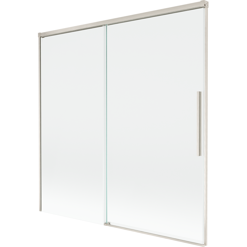 Mexen Rox двукрилен плъзгащ се душ параван 160 x 150 см, прозрачен, четкан никел - 8C9-160-001-97-00