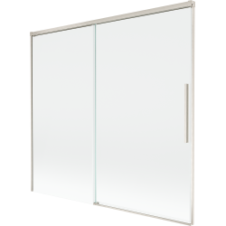 Mexen Rox двукрилен плъзгащ душ параван 170 x 150 см, прозрачен, матиран никел - 8C9-170-001-97-00