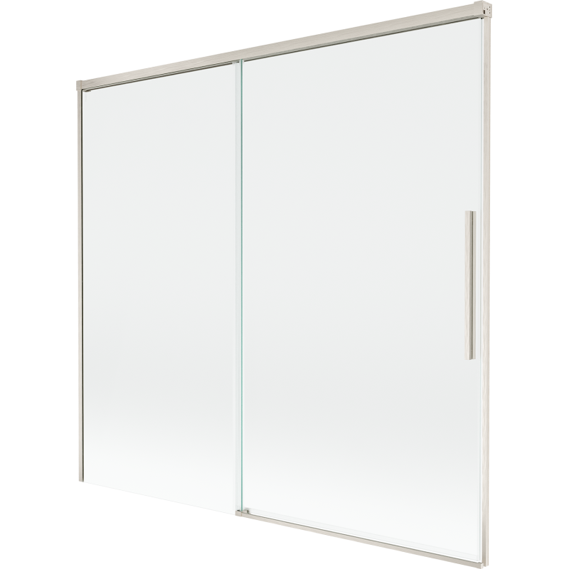 Mexen Rox двукрилен плъзгащ душ параван 170 x 150 см, прозрачен, матиран никел - 8C9-170-001-97-00