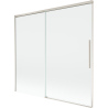 Mexen Rox двукрилен плъзгащ душ параван 170 x 150 см, прозрачен, матиран никел - 8C9-170-001-97-00