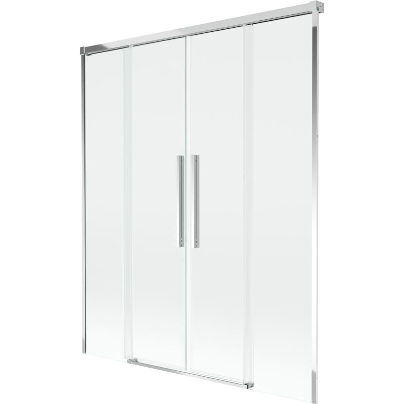 Mexen Rox параван за вана 2-крилен плъзгащ се 160 x 150 см, прозрачен, хром - 8C9-160-002-01-00