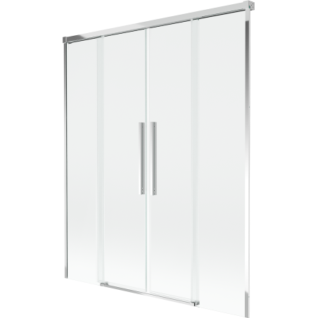 Mexen Rox параван за вана 2-крилен плъзгащ се 160 x 150 см, прозрачен, хром - 8C9-160-002-01-00