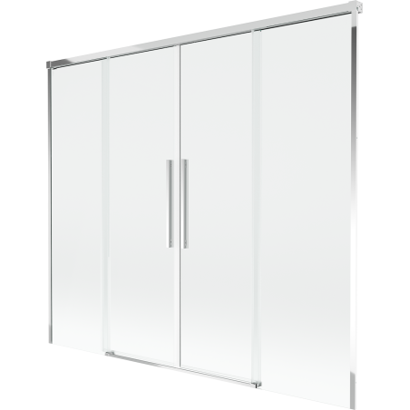 Mexen Rox двукрилен плъзгащ се параван за вана 190 x 150 см, прозрачен, хром - 8C9-190-002-01-00