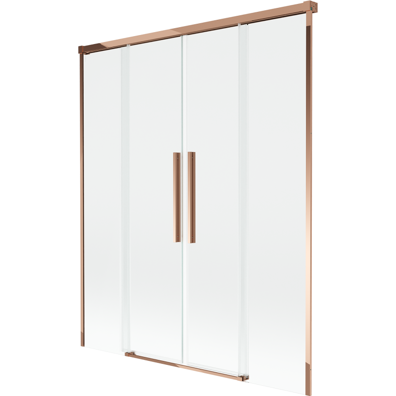 Mexen Rox двукратно плъзгащ се прозрачен параван за вана 160 x 150 см, розово