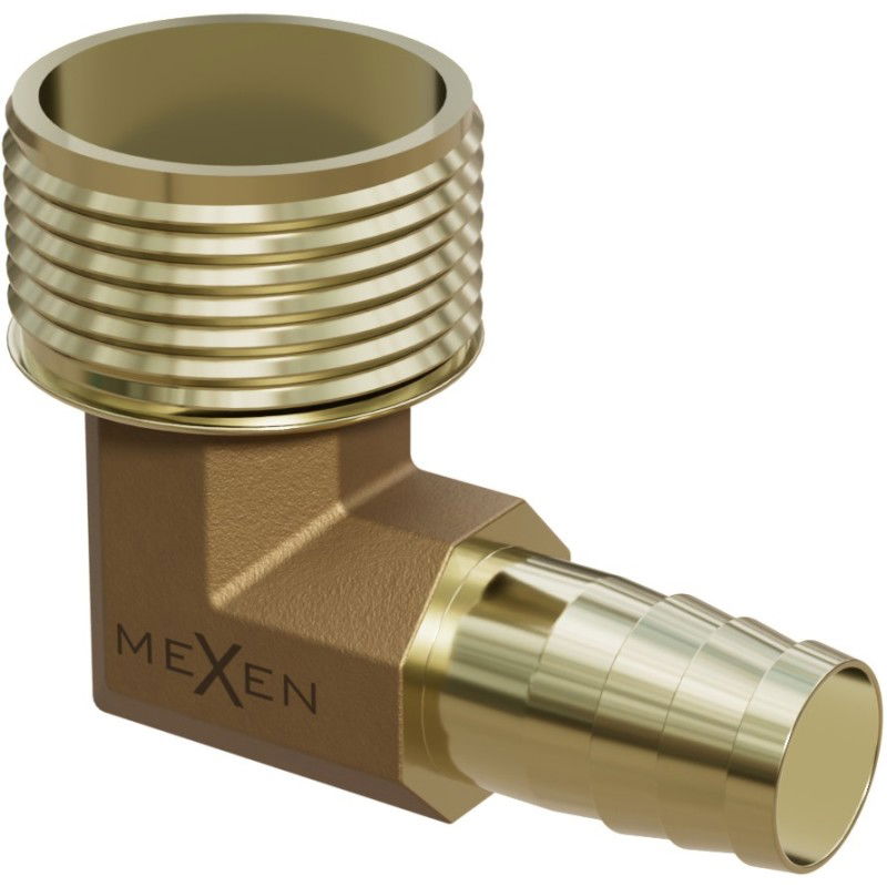 Mexen BRASS месингова връзка за маркуч лакът 1/2 GZ x 10 мм - W97423-1210
