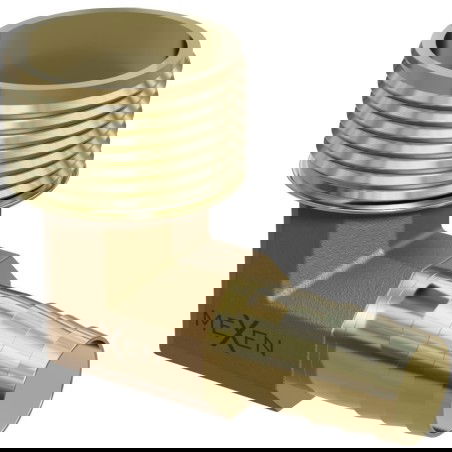 Mexen BRASS месингова връзка за маркуч лакът 1/2 GZ x 10 мм - W97423-1210