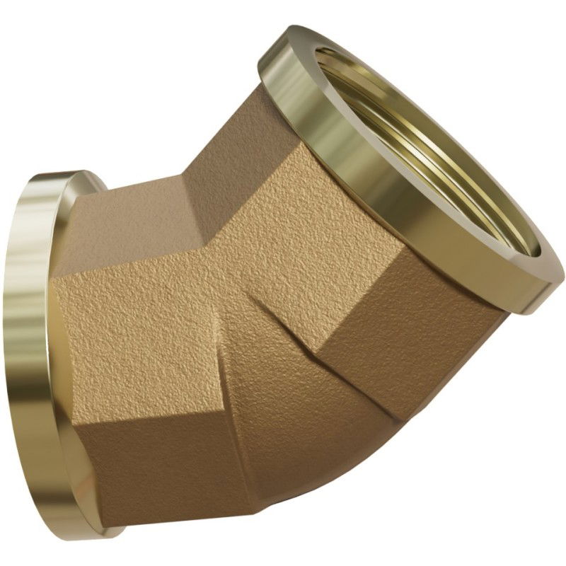 Mexen BRASS коляно 45° месингово 1 GW x 1 GW - W97424-1010