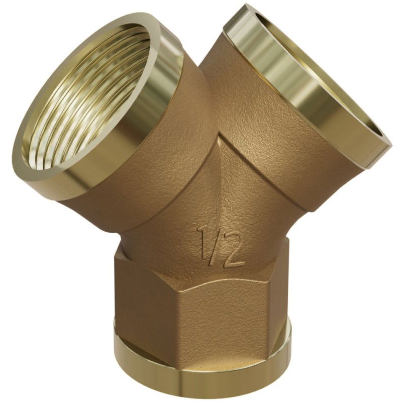Mexen BRASS месингов тройник Y 1/2 GW x 1/2 GW x 1/2 GW - W97426-121212