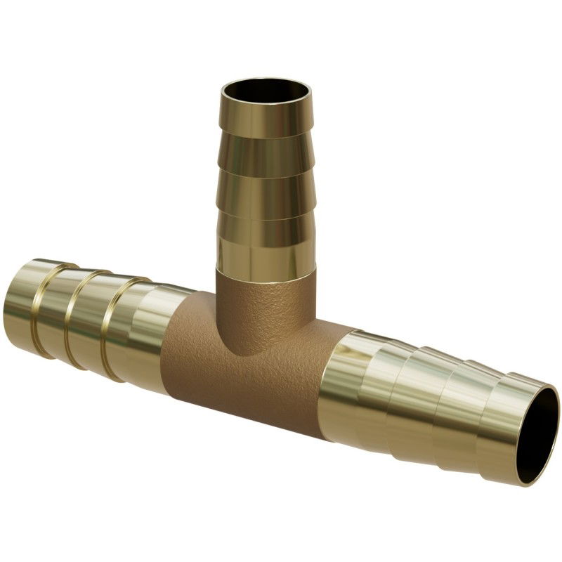 Mexen BRASS T-образен тройник за маркуч от месинг 10 x 10 x 10 мм - W97428-101010