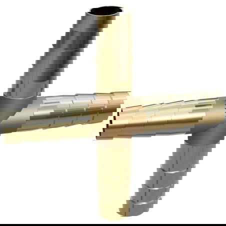 Mexen BRASS четворник за маркуч X месингов 10 x 10 x 10 x 10 mm - W97432-10101010