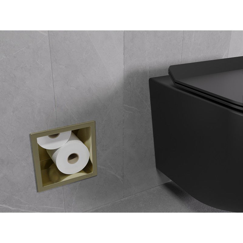 Mexen X-Wall-B държач за тоалетна хартия, златен мат - 1955