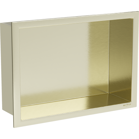 Mexen X-Wall-R нишова полица с яка 30 x 20 см, златиста четка - 1950302010