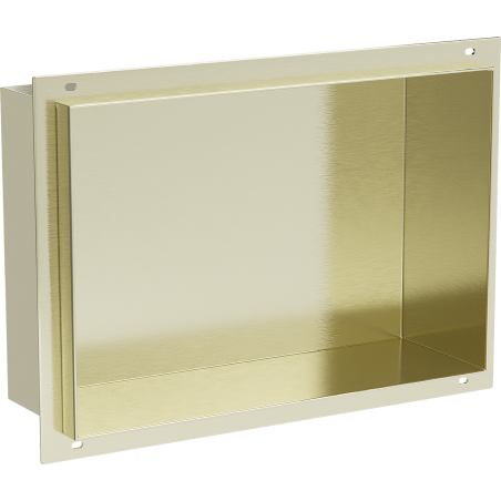 Mexen X-Wall-NR нишева лавица без рамка 30 x 20 см, златиста с матов ефект - 1951302010