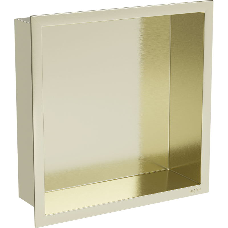Mexen X-Wall-R нишова полица с рамка 30 x 30 см, златисто четкано - 1950303010