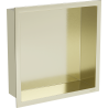 Mexen X-Wall-R нишова полица с рамка 30 x 30 см, златисто четкано - 1950303010