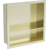 Mexen X-Wall-R вградена рафт с ограда и рафт 30 x 30 см, златен - 1950303010S