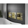 Mexen X-Wall-R стелаж за вграждане с рамка и полица 30 x 30 см, злато матирано - 1950303010S