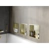 Mexen X-Wall-R стенна полка с ръб 30 x 30 см, златна - 1950303010