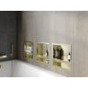 Mexen X-Wall-R стелаж за вграждане с рамка и полица 30 x 30 см, злато матирано - 1950303010S