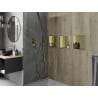 Mexen X-Wall-R стенна полка с ръб 30 x 30 см, златна - 1950303010