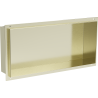 Mexen X-Wall-NR вдлъбната полица без фланец 45 x 20 см, злато четкано - 1951452010