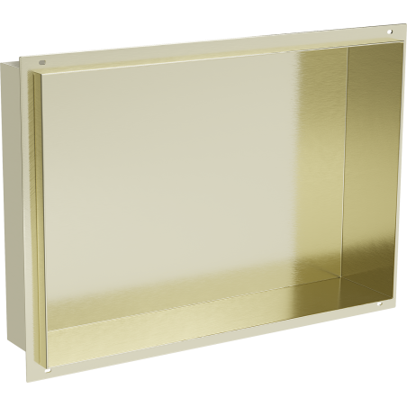 Mexen X-Wall-NR вградена полица без ръб 45 x 30 см, златиста четкана - 1951453010