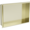 Mexen X-Wall-NR вградена полица без ръб 45 x 30 см, златиста четкана - 1951453010