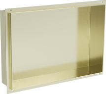 Mexen X-Wall-NR вградена полица без ръб 45 x 30 см, златиста четкана - 1951453010