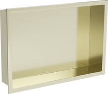 Mexen X-Wall-R вградена полица с яка 45 x 30 см, златно четкано - 1950453010