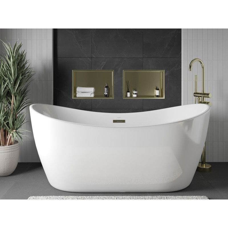 Mexen X-Wall-R вграден рафт с фланец 45 x 30 см, злато четка - 1950453010