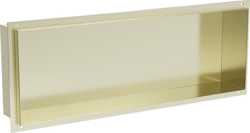 Mexen X-Wall-NR вградена полица без рамка 60 x 20 см, златна четкана - 1951602010