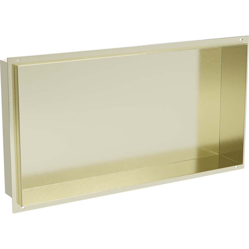 Mexen X-Wall-NR вдлъбната полица без фланец 60 x 30 см, златна четкана - 1951603010