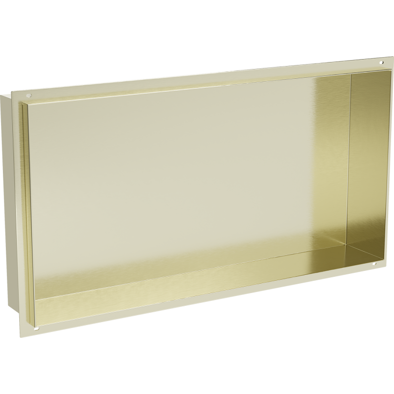 Mexen X-Wall-NR вградена полица без фланец 60 x 30 см, златна четкано - 1951603010