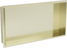 Mexen X-Wall-NR вградена полица без фланец 60 x 30 см, златна четкано - 1951603010