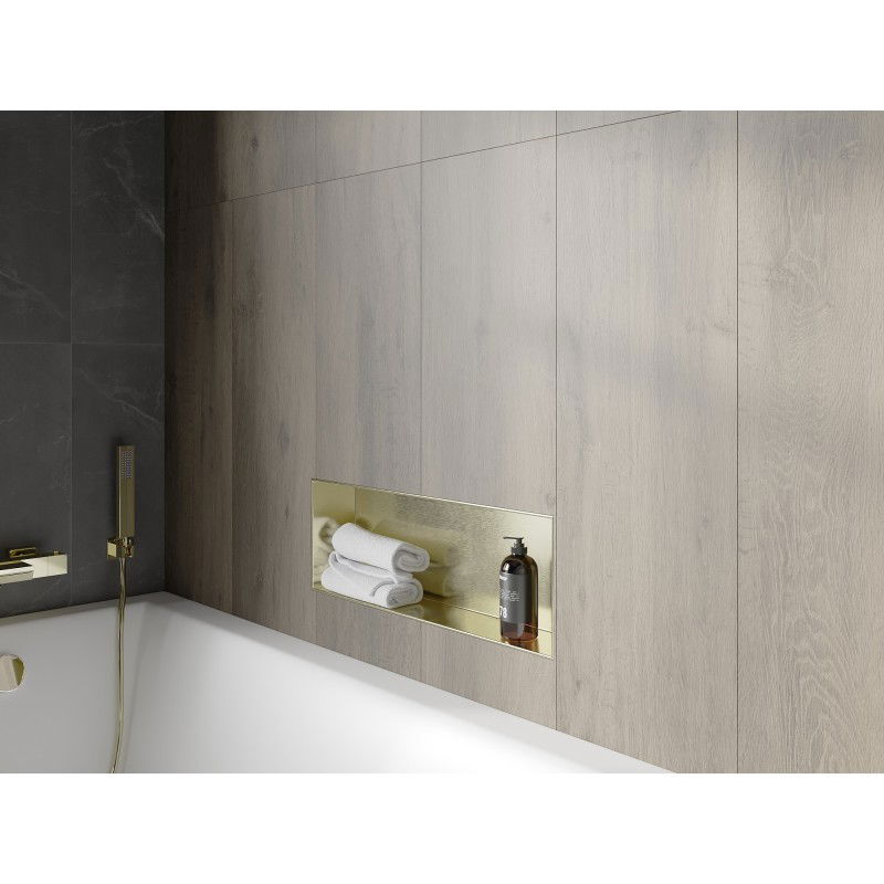 Mexen X-Wall-NR рафт без фланец 60 x 20 см, златисто четкан - 1951602010