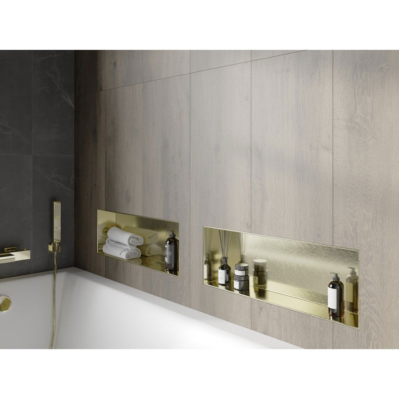 Mexen X-Wall-NR рафт без фланец 60 x 20 см, златисто четкан - 1951602010