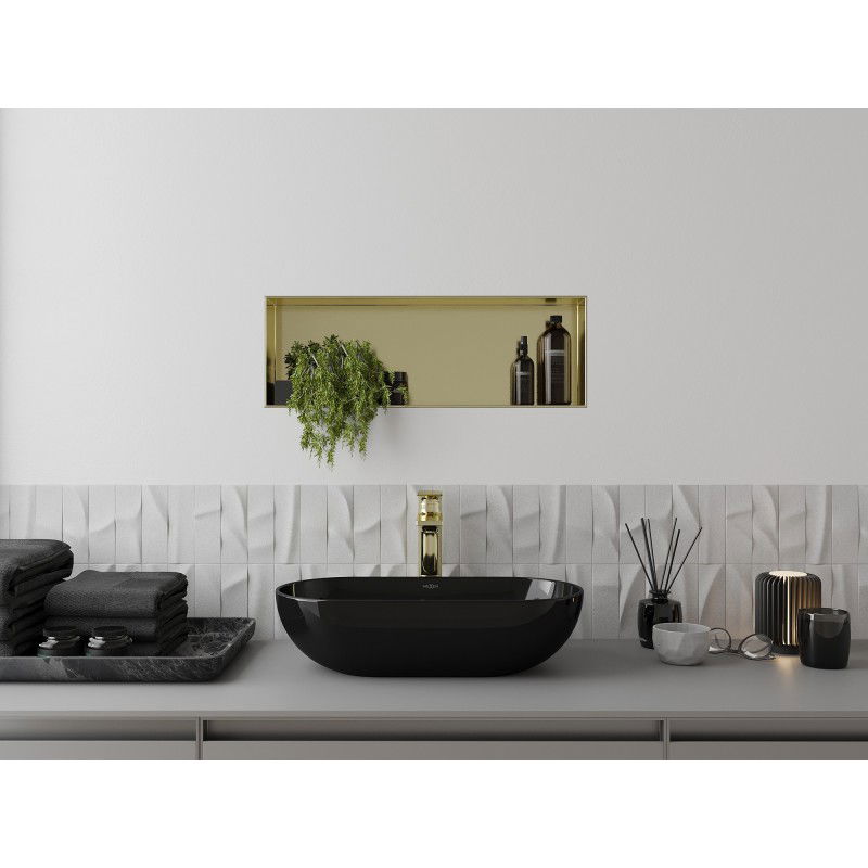 Mexen X-Wall-NR рафт без фланец 60 x 20 см, златисто четкан - 1951602010