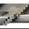 Mexen X-Wall-R нишова полица с яка и рафт 90 x 30 см, златиста матова - 1950903010S