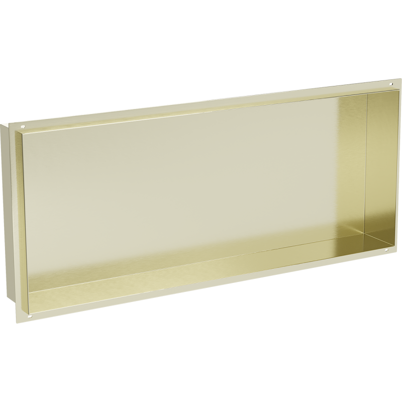 Mexen X-Wall-NR нишова лавица без фланец 75 x 30 см, златно четкано - 1951753010