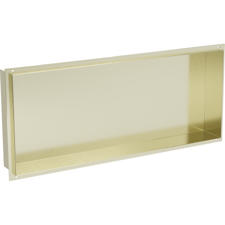Mexen X-Wall-NR вградена полица без фланец 75 x 30 см, златна четкана - 1951753010