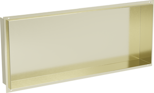 Mexen X-Wall-NR нишова лавица без фланец 75 x 30 см, златно четкано - 1951753010