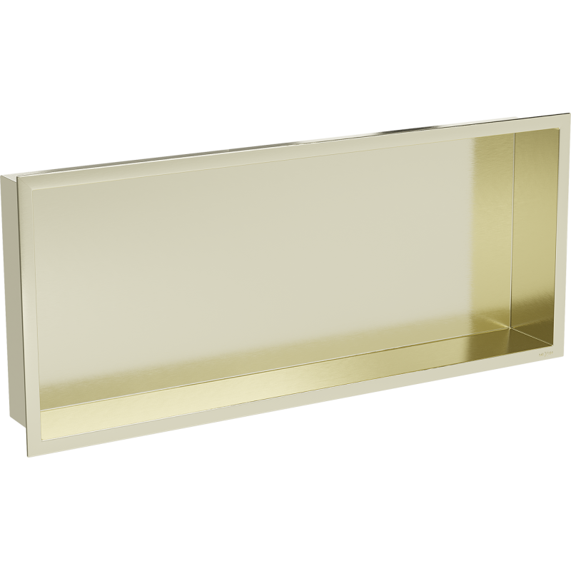 Mexen X-Wall-R нишева полица с маншет 75 x 30 cm, златна четкана - 1950753010
