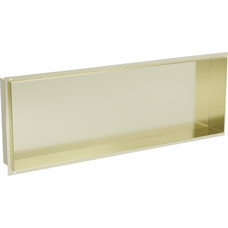 Mexen X-Wall-NR нишова полица без фланец 90 x 30 см, златна четкана - 1951903010