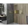 Mexen X-Wall-R вдлъбната полица с яка 90 x 30 см, златна четка - 1950903010