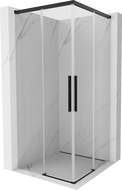Mexen Rox Duo плъзгаща се душ кабина 120 x 120 см, прозрачна, черна - 8C2D-120-120-70-00