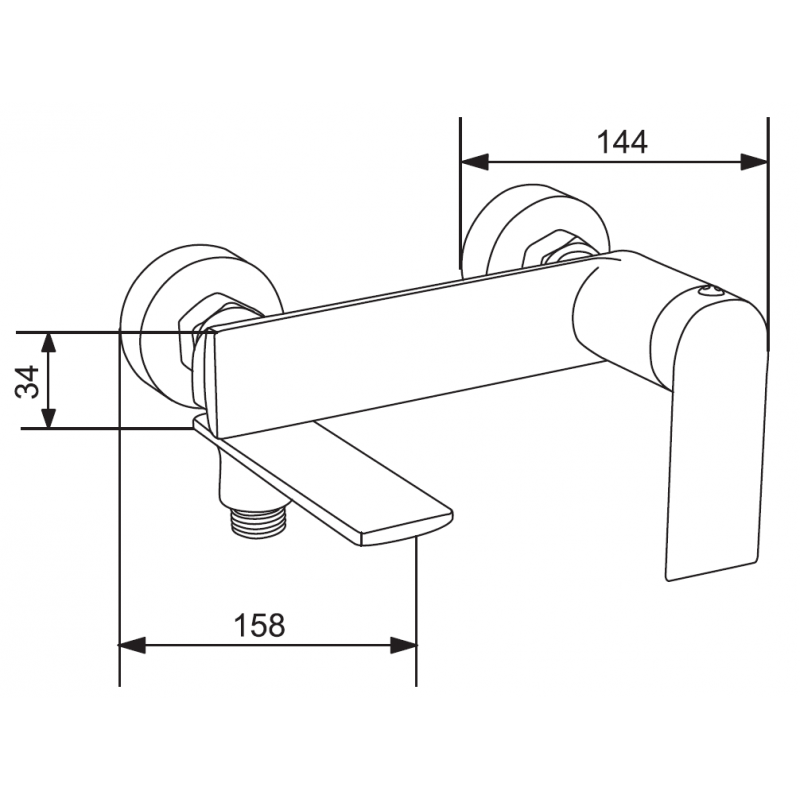 Mexen Zero златна вана батерия - 71130-50