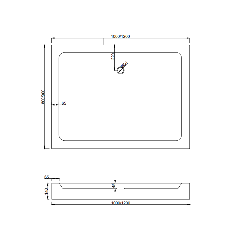 Mexen Apia плъзгаща се душ кабина 120 x 80 см, прозрачна, черна + корито Рио - 840-120-080-70-00-4510