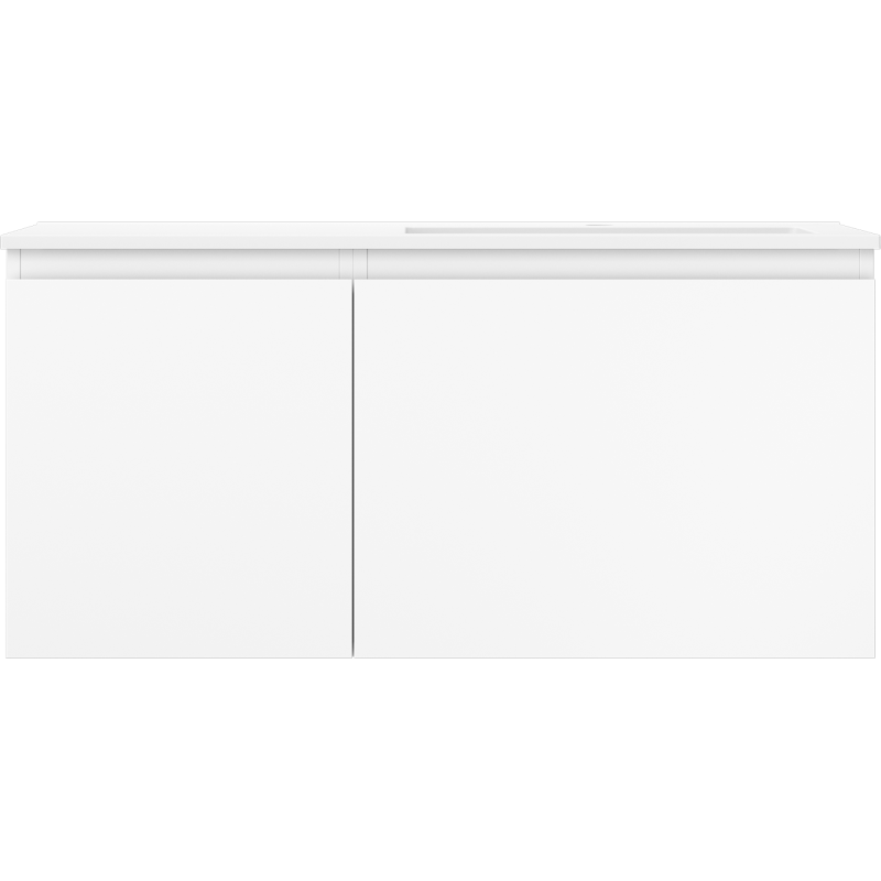 Mexen Orio шкаф за баня 100 см с мивка Otis дясна, 1S, 1D, бял мат - 91A13-10047-3-BBFF01-W18P01